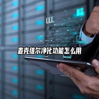 麦克维尔净化功能怎么用