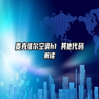 麦克维尔空调h1 其他代码解读